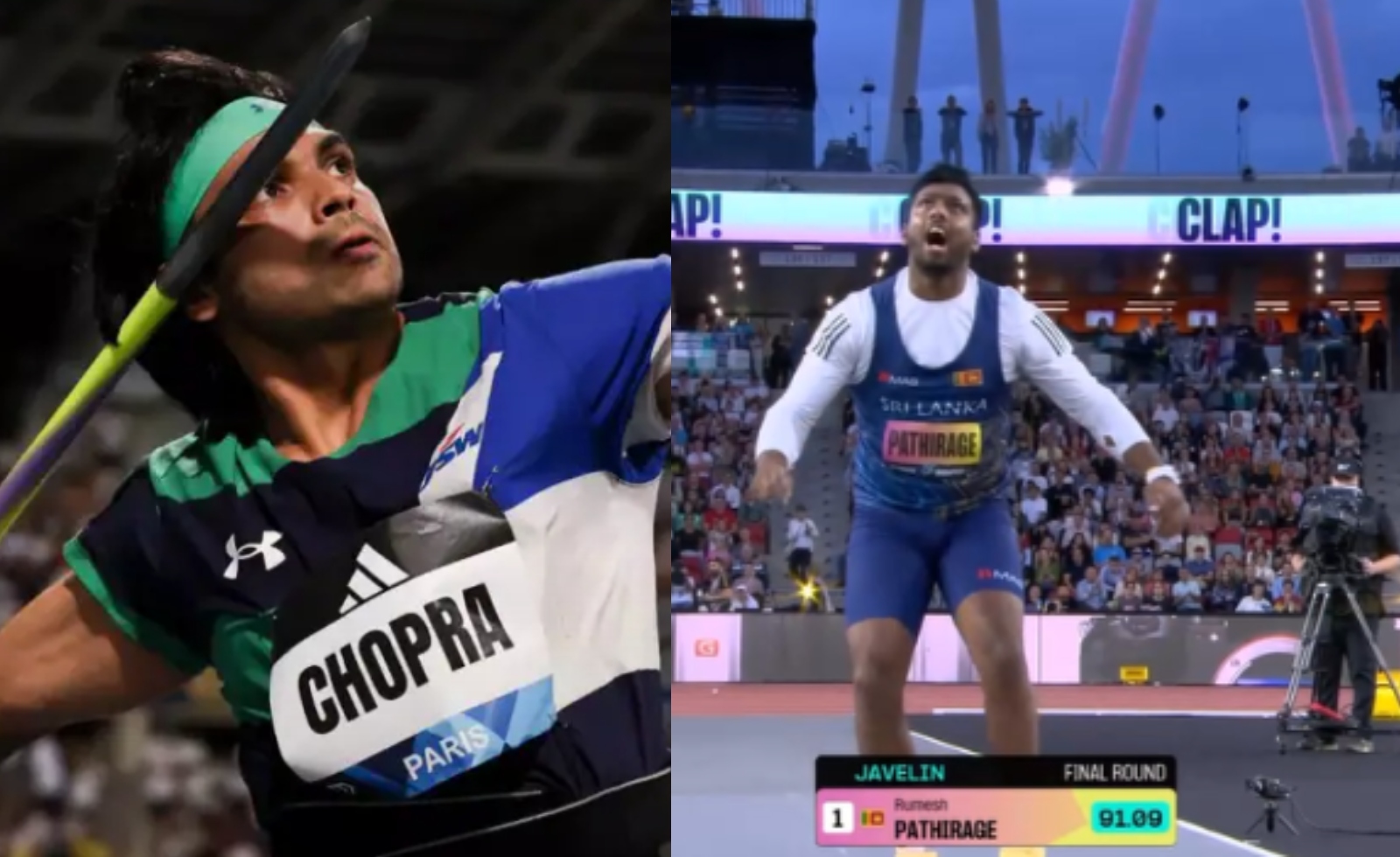 पथिरागे नंबर 3, नीरज नंबर 5, वर्ल्ड एथलेटिक्स चैंपियनशिप इतिहास में सबसे दूर भाला फेंकने वाले जैवलिन थ्रोअर