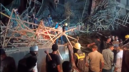 Several Feared Trapped As Crane Collapses At Construction Site In Gandhinagar