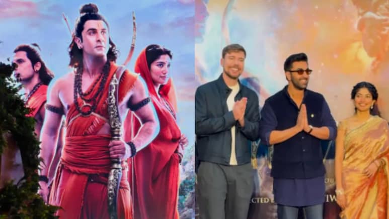 Watch: Ranbir Kapoor, Sai Pallavi Share Spotlight With YouTuber MrBeast At Ramayana Event