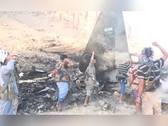 Houthis Release Video Of Saudi F-15 Jet Being Shot And Its Wreckage In Flames