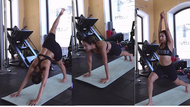 Malaika Arora's Vinyasa yoga