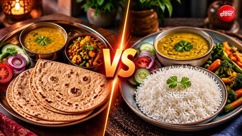 रात को क्या खाना चाहिए, चावल या रोटी?