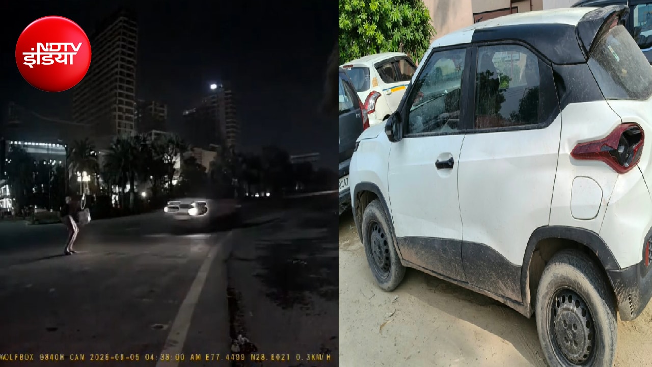 तेज रफ्तार कार की टक्कर से हवा में उछला युवक, गुरुग्राम के बाद ग्रेटर नोएडा में हिट एंड रन का केस, VIDEO सामने आया