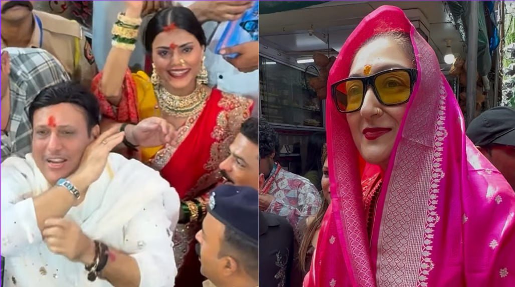 Govinda Visits Lalbaugcha Raja With Komal Rani Amid Personal-Life Speculation