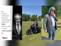 Ex-UK PM Boris Johnson Owns Made-in-India Motorcycle; Anand Mahindra Shares Video