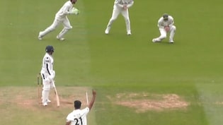 Auqib Nabi's First Wicket In County Championship 2026 Is His India Teammate. Watch