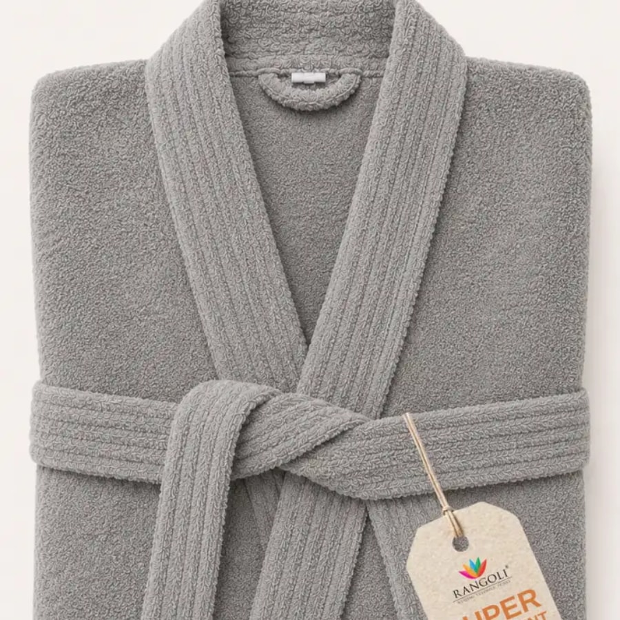 Click here to buy: RANGOLI Grey Small Bath Robe Click here to buy: RANGOLI Grey Small Bath Robe