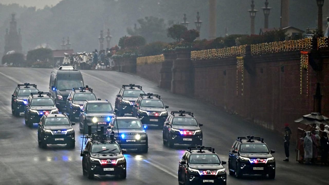 PM Modis High-Security Car Convoy PM Modis High-Security Car Convoy