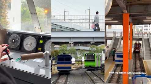 Viral Video: In Japan You Can Drive A Mini Train For Just Rs 360
