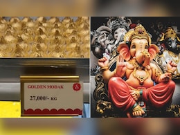 Ganesh Chaturthi: Golden Modak Worth Rs 27,000 Per Kg Steals Spotlight At Nashik Sweet Shop