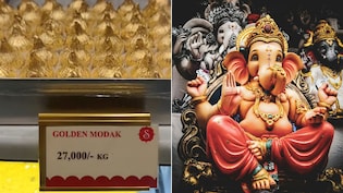 Ganesh Chaturthi: Golden Modak Worth Rs 27,000 Per Kg Steals Spotlight At Nashik Sweet Shop