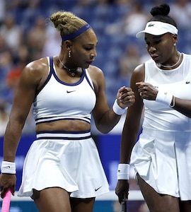 Serena And Venus Williams Fall In Thrilling Return To US Open Doubles