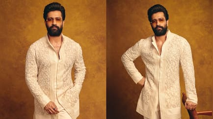 Vicky Kaushal's Ivory Manish Malhotra Look Is Festive Fashion Done Right