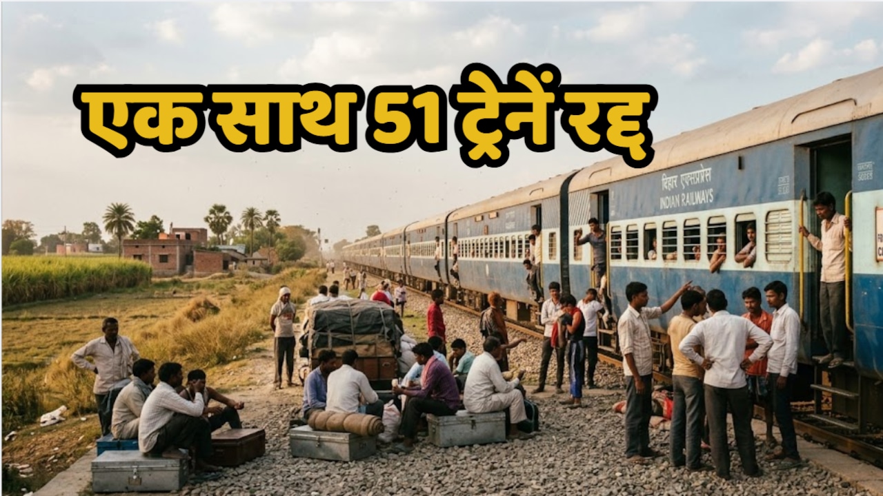 यूपी-राजस्थान, बंगाल से बिहार जाने वाली 51 ट्रेनें रद्द, 47 डायवर्ट, पटना, आरा-सीतामढ़ी रूट पर असर, देखें लिस्ट