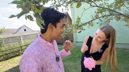 Video: Indian Youtuber Gets To Live European Village Life For 7 Days After Meeting A Russian Girl In Rishikesh