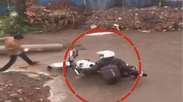 Caught On Camera: Biker Falls On Road Amid Sewage Work In Bengaluru, Sparks Safety Concerns