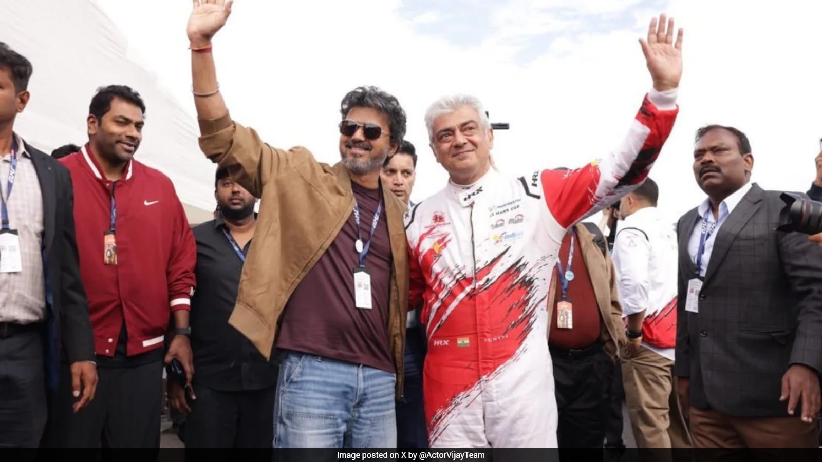 Vijay-Ajith Silverstone Embrace Sparks Political and Fan Unity Debate