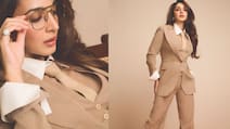 Kiara Advani Commands Attention In A Beige Power Suit, Aviators, And Stilettos