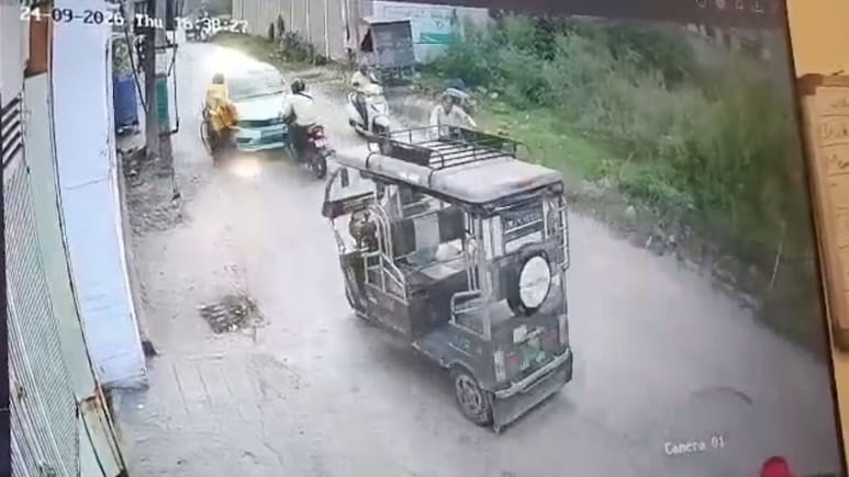 On Camera, Speeding Car Rams 6 Vehicles In Punjab, Biker Flung Into Air