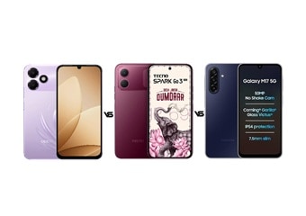 Oppo K14 Lite vs Tecno Spark Go 3 Pro vs Samsung Galaxy M17 5G: जानें कौन सा फोन है बेस्ट