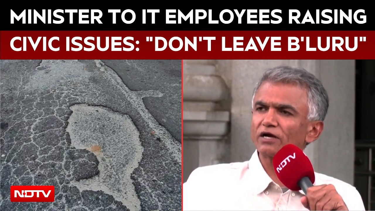 "Don't Leave Bengaluru": Minister To IT Employees Raising Civic Issues