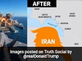 Trump Puts His Face On Iran Map In Latest AI-Powered Online Attack On Tehran