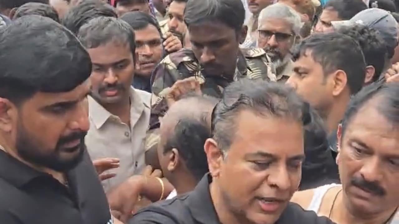 "Blot On Democracy": KTR Slams Telangana Cops Over Action During Black Dress Protest