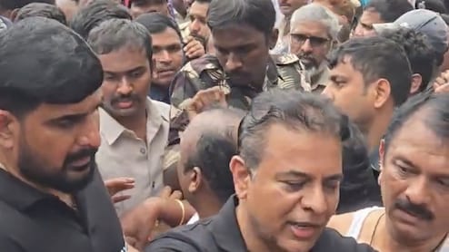 "Blot On Democracy": KTR Slams Telangana Cops Over Action During Black Dress Protest