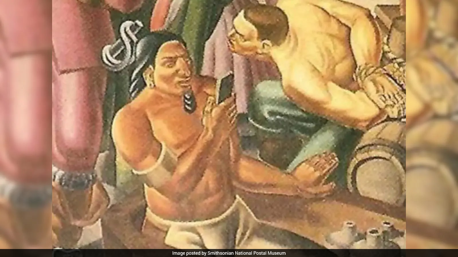 1937 Painting Sparks Online Debate Over Object Resembling Smartphone