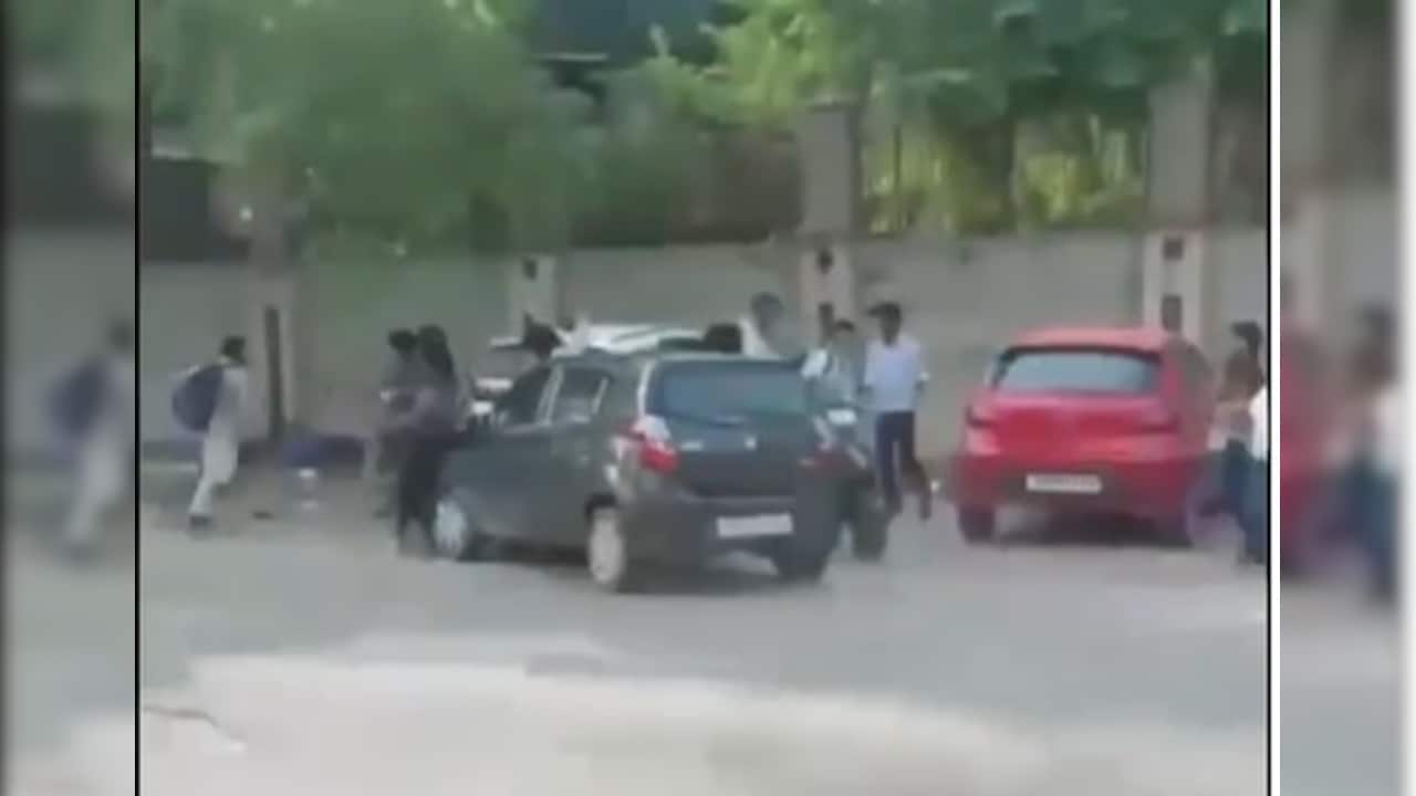 On Camera, Speeding Car Hits Four Students In Greater Noida, Driver Arrested
