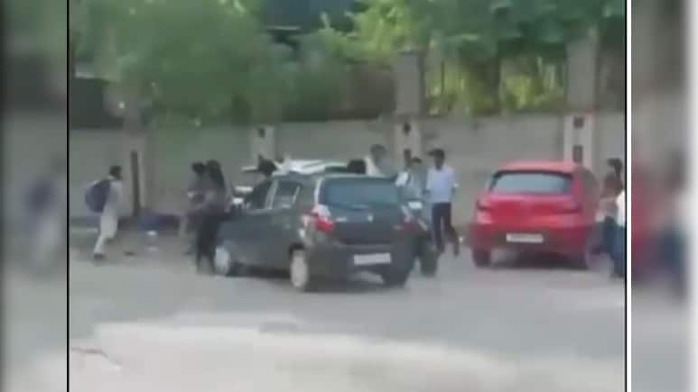 On Camera, Speeding Car Hits Four Students In Greater Noida, Driver Arrested