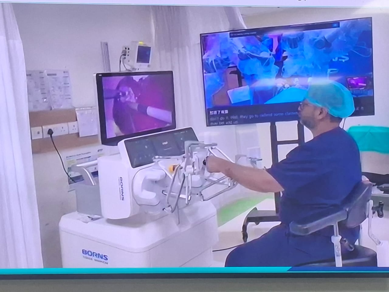 The surgery was done by Indian doctors, with machines in China