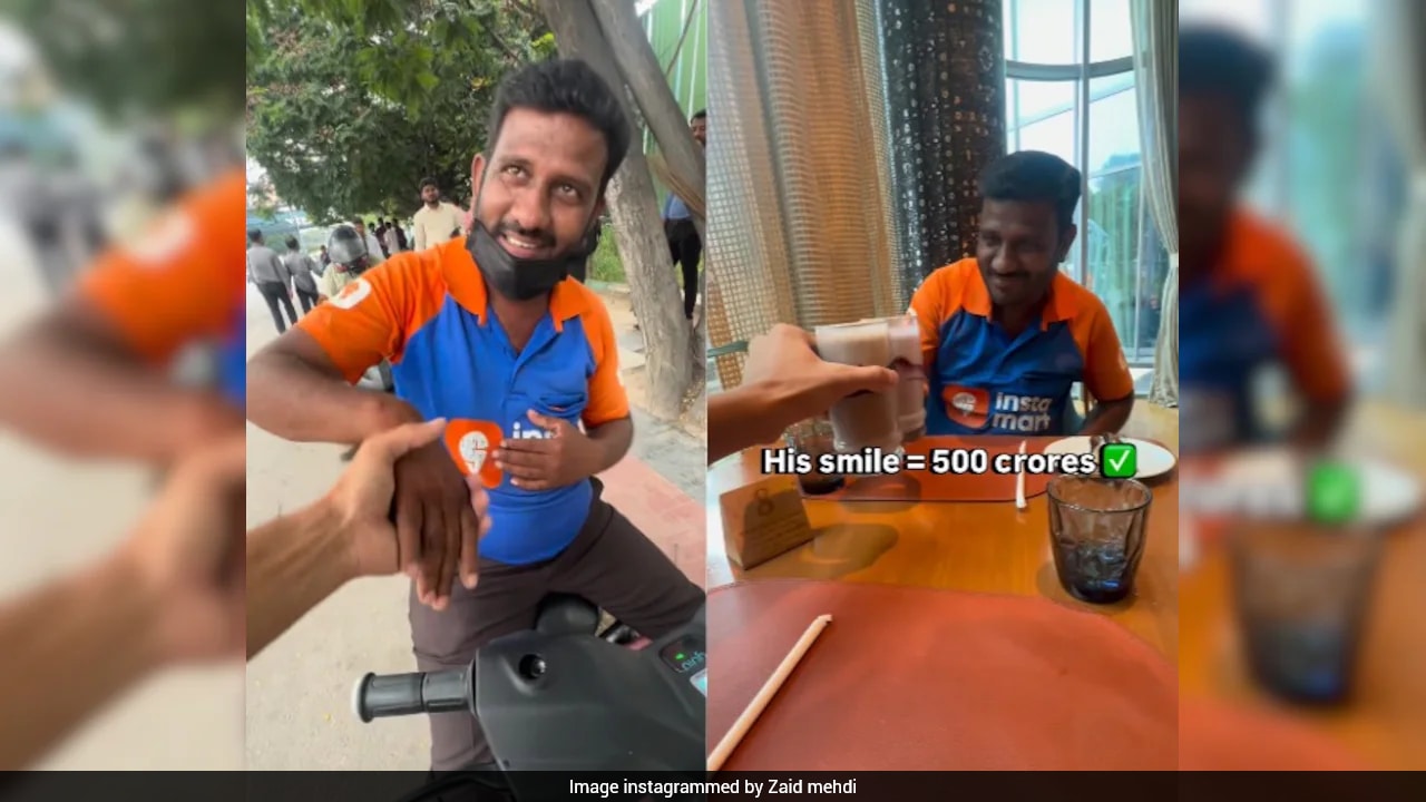Man Takes Swiggy Instamart Rider To 5-Star Hotel For A Milkshake, Internet Calls It "Wholesome"