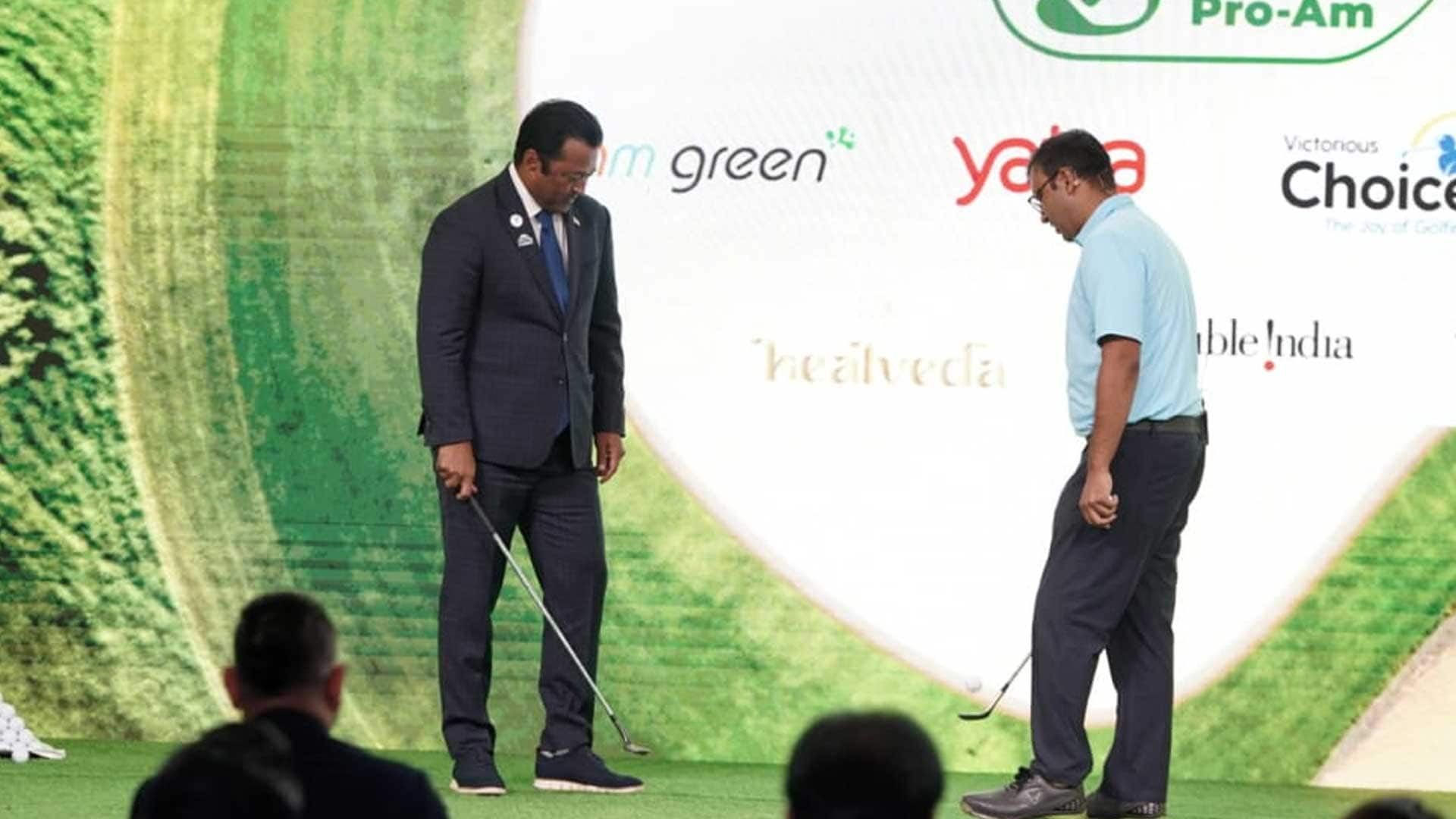 Video: Leander Paes Boasts His Trick Shot at NDTV Golf Pro-Am Launch