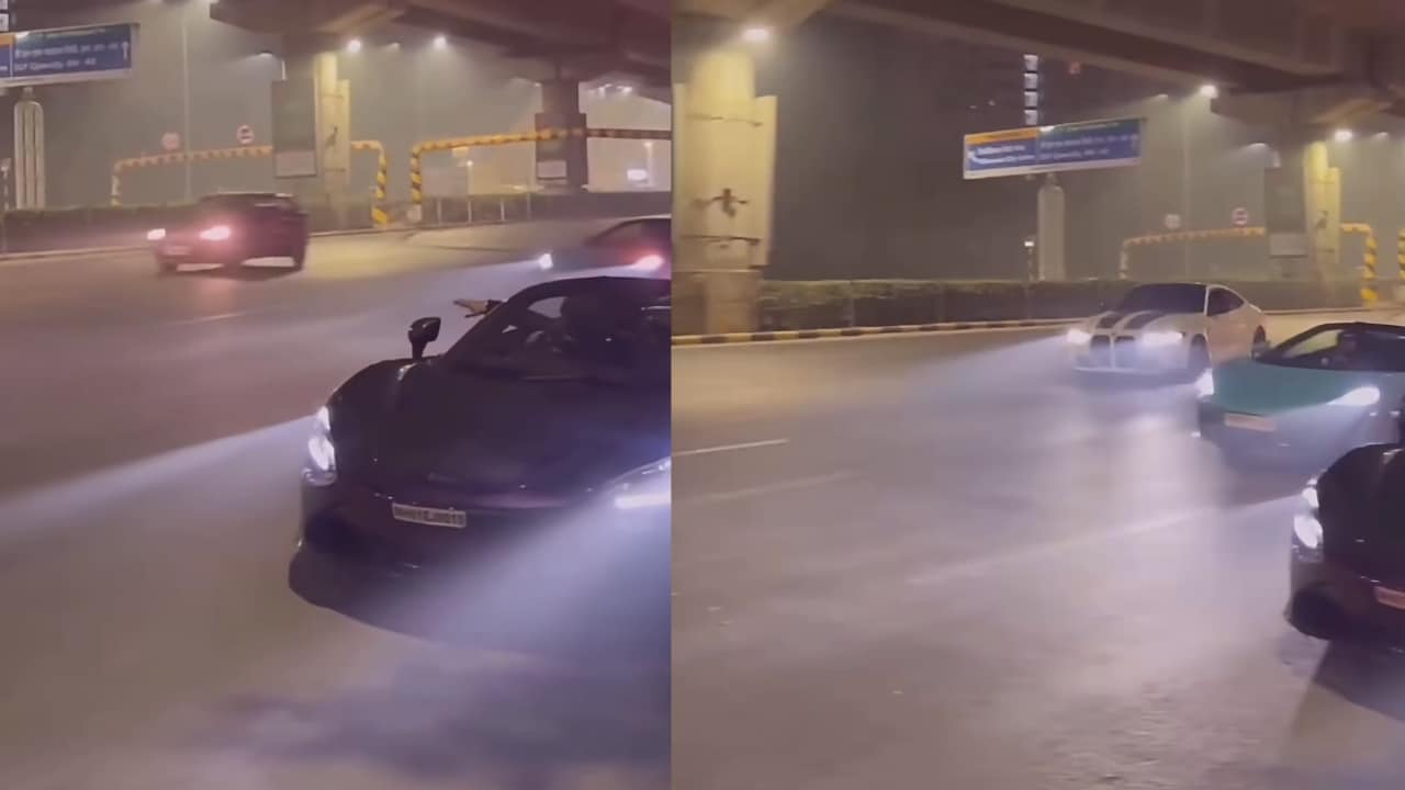 Video: BMW Drifts On Gurugram Road In Front Of McLaren Supercars, Hunt On For Driver
