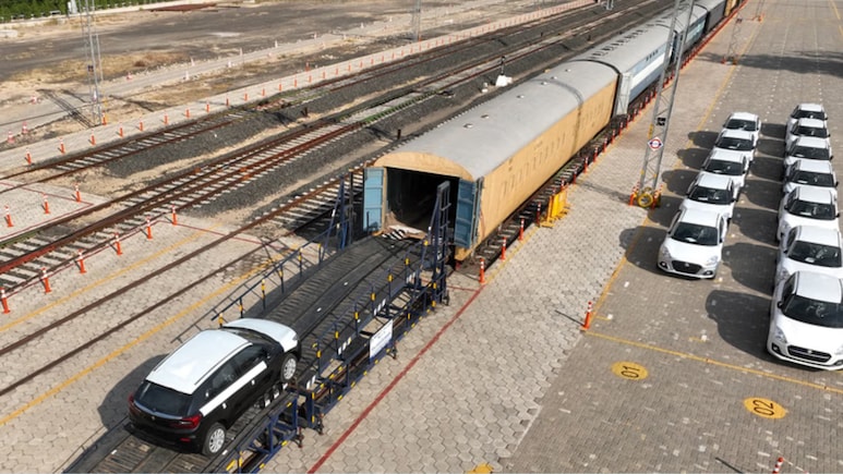 Maruti Suzuki's In-Plant Rail Sidings Cross 10 Lakh Vehicle Dispatches