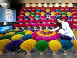 Video: This Picturesque Village In Vietnam Is Covered In Colourful Incense Sticks