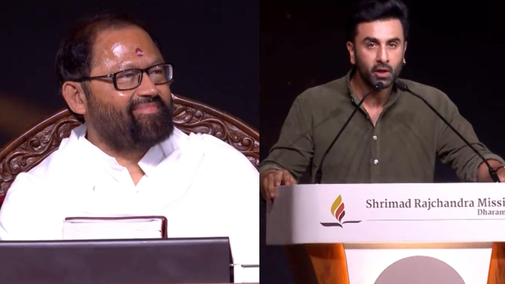 Ranbir Kapoor praises Gurudevshri Rakeshji, calls him a “youth magnet”