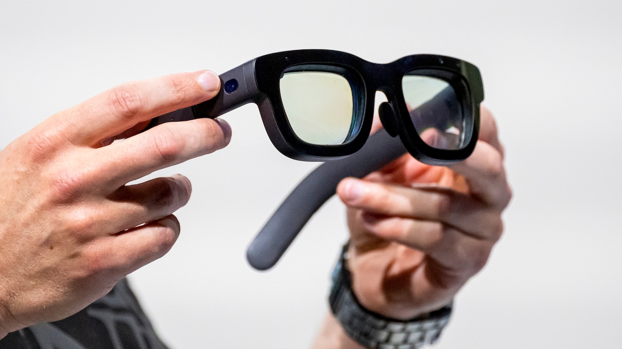 Meta's Orion AR glasses prototype. Meta's Orion AR glasses prototype.