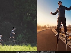 Belgian Man Sets World Record For Fastest Half Marathon On Stilts