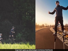 Belgian Man Sets World Record For Fastest Half Marathon On Stilts