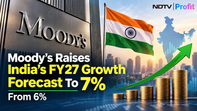 Moody's Raises India FY27 Growth Forecast To 7% From 6%