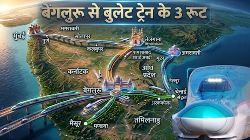 बुलेट ट्रेन: बेंगलुरु से मुंबई, हैदराबाद-चेन्नई को मिलेगी हाईस्पीड कनेक्टिविटी, मैसुरु, अमरावती तक 20 बड़े शहर जुड़ेंगे