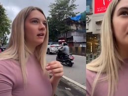 Video: "Guys, Help!" German Model Struggles To Cross A Mumbai Road