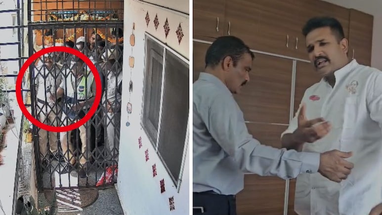 Cops Break Into BRS Leader's Home To Arrest Him, KTR Attacks Rahul Gandhi