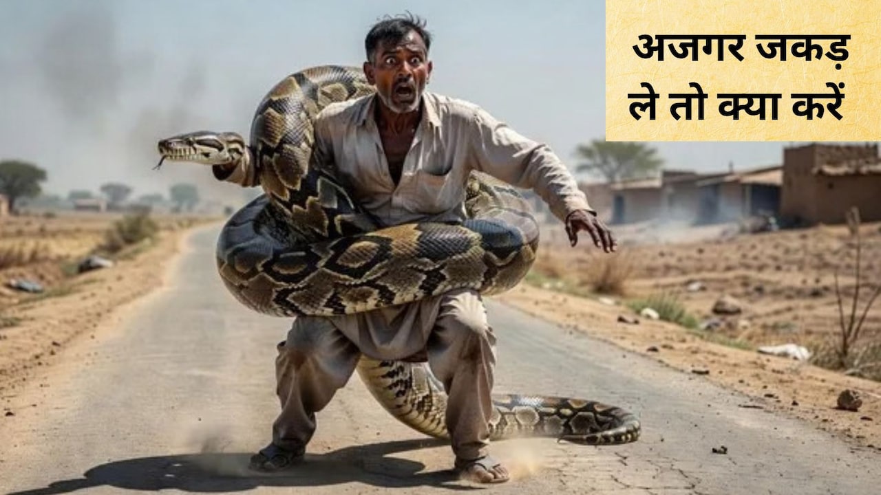 अजगर जकड़ ले तो तुरंत क्‍या करें? अजगर क‍िस गंध से भागता है, जान‍िए यहां