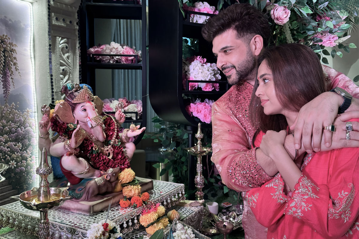 Karan Kundrra, Tejasswi Prakash Celebrate Ganesh Chaturthi At New Home; Fans Shower Love