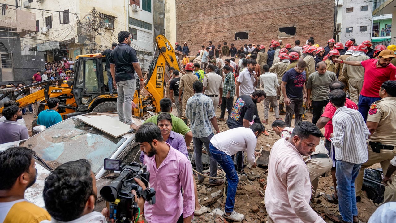 3 Dead, Several Feared Trapped After Six-Storey Building Collapses In Delhi