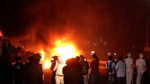 LPU Violence Escalates: Police Vehicles Attacked, Cars Torched As Protesters Clash With Cops