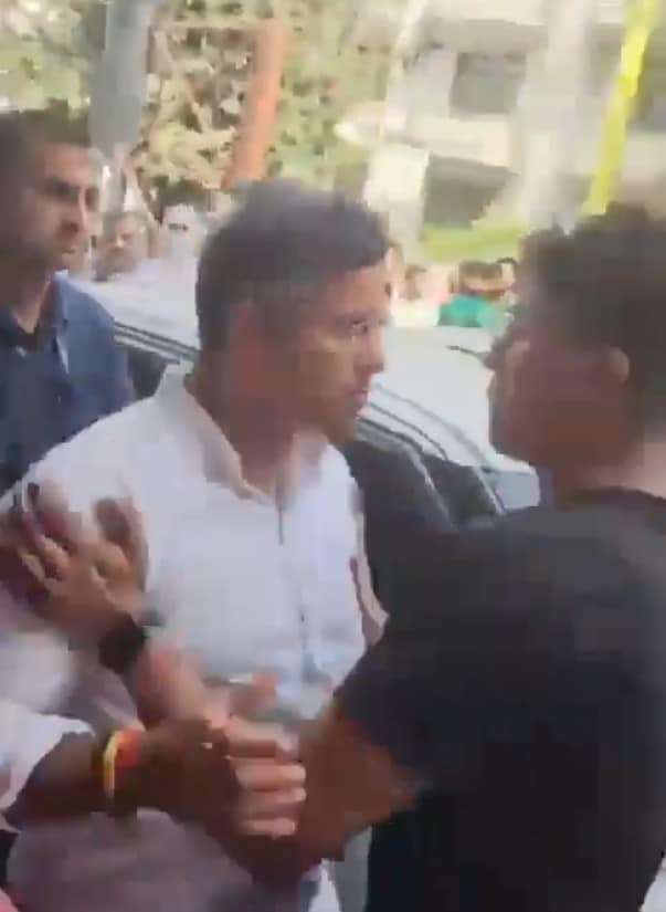 The scenes right after Parvesh Verma slapped Sahib Singh, AAP MLAs assistant The scenes right after Parvesh Verma slapped Sahib Singh, AAP MLAs assistant